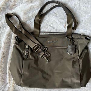 TUMI laptop bag in silver